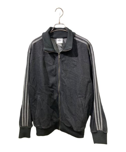 adidas Originals（アディダスオリジナル）adidas Originals (アディダスオリジナル) デニム ファイヤーバード トラックトップ ブラック サイズ:Lの古着・服飾アイテム