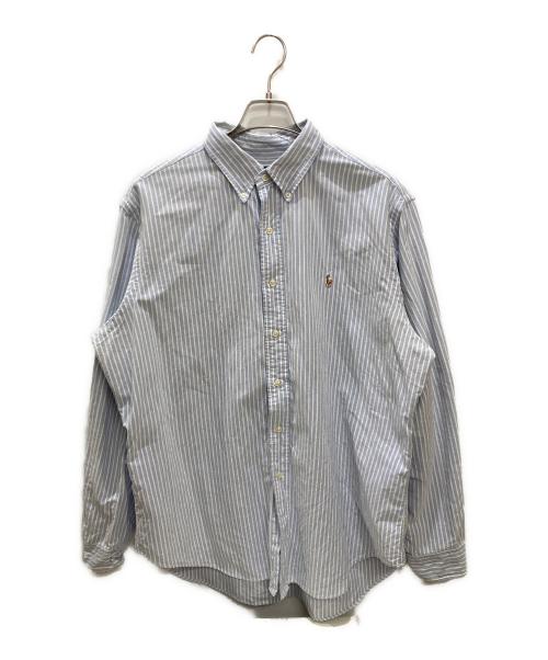 POLO RALPH LAUREN（ポロ・ラルフローレン）POLO RALPH LAUREN (ポロ・ラルフローレン) ストライプシャツ ブルー サイズ:XLの古着・服飾アイテム