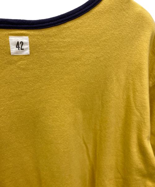 WAREHOUSE（ウエアハウス）WAREHOUSE (ウエアハウス) USN リバーシブル Ｔシャツ ネイビー×イエロー サイズ:42の古着・服飾アイテム