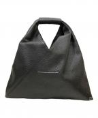 MM6 Maison Margielaエムエムシックスメゾンマルジェラ）の古着「Japanese レザートートバッグ ミニ」｜ブラック