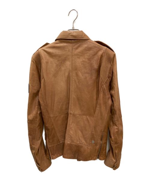 DIESEL（ディーゼル）DIESEL (ディーゼル) ラムレザージャケット ベージュ サイズ:Mの古着・服飾アイテム