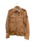 DIESEL（ディーゼル）の古着「ラムレザージャケット」｜ベージュ
