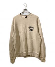 stussy（ステューシー）の古着「ピグメントプリントスウェット」｜ベージュ