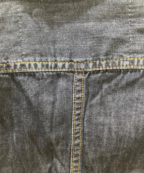 DIESEL（ディーゼル）DIESEL (ディーゼル) ロゴワッペンデニムシャツ インディゴ サイズ:Lの古着・服飾アイテム
