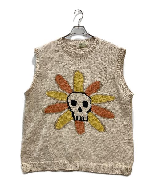 mcmachon woolen（マクマーンウーレン）MCMACHON WOOLEN (マクマーンウーレン) ニットベスト ベージュ サイズ:ーの古着・服飾アイテム