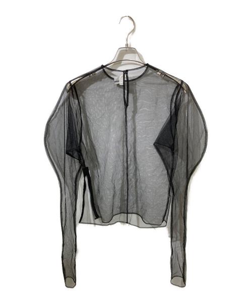 noir kei ninomiya（ノワール ケイ ニノミヤ）noir kei ninomiya (ノワール ケイ ニノミヤ) デザインチュールトップス ブラック サイズ:XSの古着・服飾アイテム