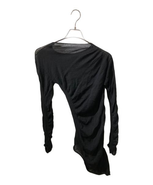 ISSEY MIYAKE（イッセイミヤケ）ISSEY MIYAKE (イッセイミヤケ) 変形デザインニット ブラック サイズ:2の古着・服飾アイテム