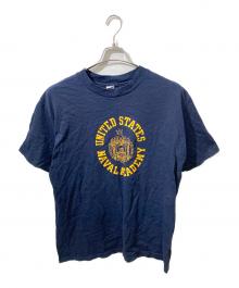 Champion（チャンピオン）の古着「80S USNAカレッジtシャツ」｜ネイビー