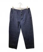 SAMURAI JEANSサムライジーンズ）の古着「15ozデニムワイドトラウザーズ」｜インディゴ