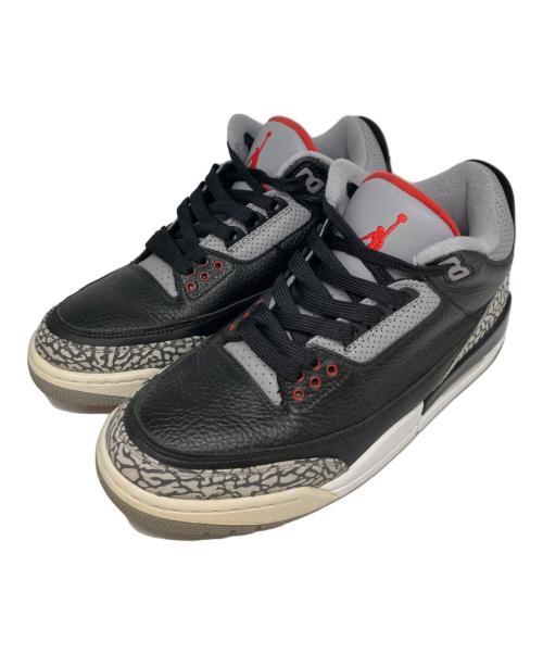 NIKE（ナイキ）NIKE (ナイキ) AIR Jordan 3 Retro OG Cement ブラック サイズ:US8の古着・服飾アイテム