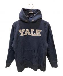 Champion（チャンピオン）の古着「YALE スウェットパーカー」｜ネイビー