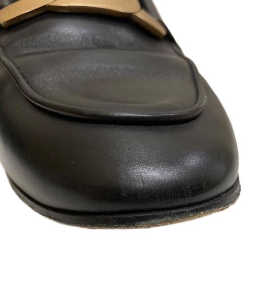 TOD'S（トッズ）TOD'S (トッズ) KATE LEATHER LOAFERS ブラック サイズ:37の古着・服飾アイテム
