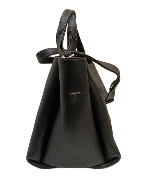 TOD'S（トッズ）TOD'S (トッズ) Tタイムレス ミニ2WAYショルダーバッグ ブラックの古着・服飾アイテム