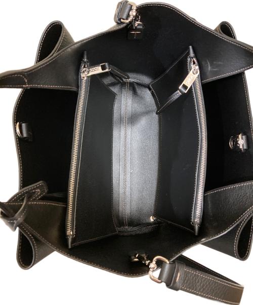 TOD'S（トッズ）TOD'S (トッズ) Tタイムレス ミニ2WAYショルダーバッグ ブラックの古着・服飾アイテム