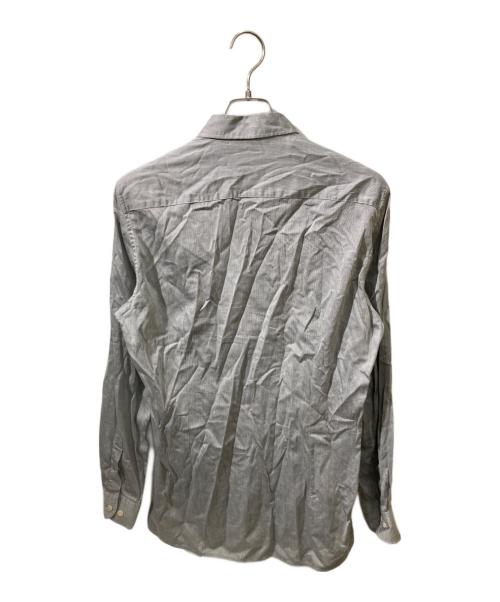 BOTTEGA VENETA（ボッテガベネタ）BOTTEGA VENETA (ボッテガベネタ) バンドカラーシャツ グレー サイズ:40の古着・服飾アイテム