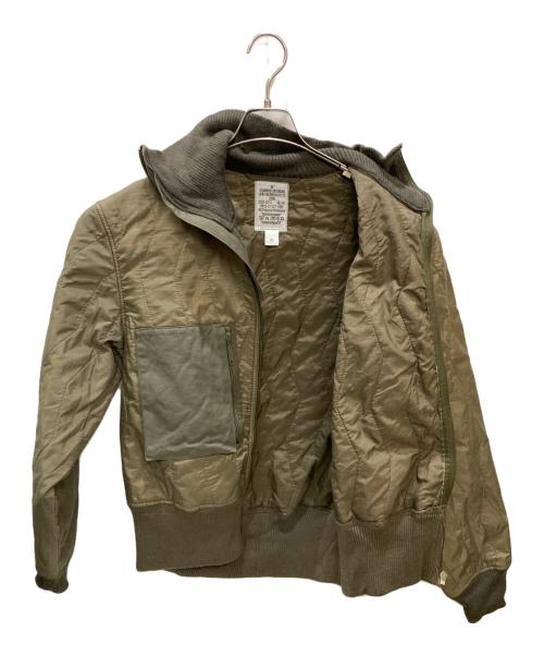 MILITARY（ミリタリー）MILITARY (ミリタリー) エアフォースキルティングジャケット カーキ サイズ:52の古着・服飾アイテム