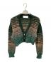 MURRAL（ミューラル）の古着「Gradation knit short cardigan / カーディガン」｜グリーン