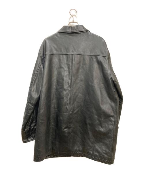 GAP（ギャップ）GAP (ギャップ) 古着レザーコート ブラック サイズ:XLの古着・服飾アイテム