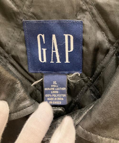 GAP（ギャップ）GAP (ギャップ) 古着レザーコート ブラック サイズ:XLの古着・服飾アイテム