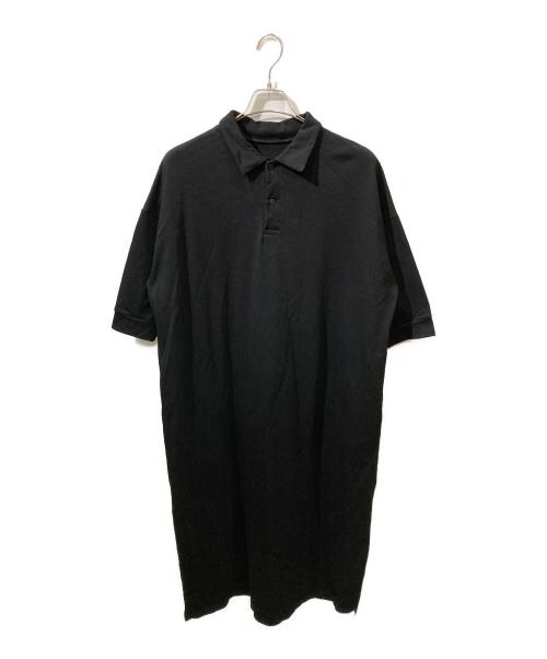 journal standard luxe（ジャーナルスタンダード ラックス）journal standard luxe (ジャーナルスタンダード ラックス) デラヴェジャージー ポロワンピース ブラック サイズ:Mの古着・服飾アイテム