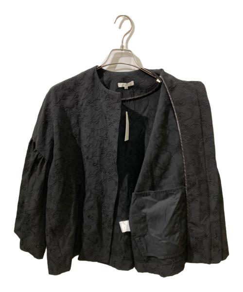 YORI（ヨリ）YORI (ヨリ) フラワージャガードジャケット ブラック サイズ:Mの古着・服飾アイテム