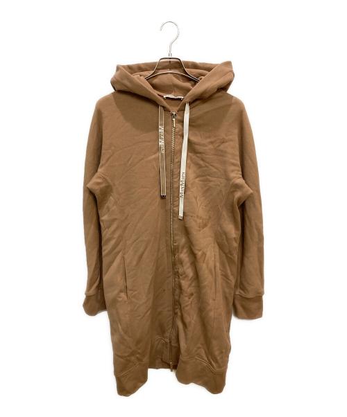 'S Max Mara（エスマックスマーラ）'S Max Mara (エスマックスマーラ) ロゴロングパーカー キャメル サイズ:Mの古着・服飾アイテム