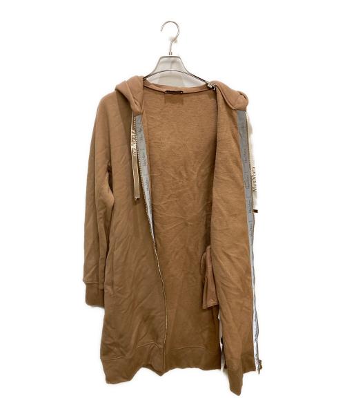 'S Max Mara（エスマックスマーラ）'S Max Mara (エスマックスマーラ) ロゴロングパーカー キャメル サイズ:Mの古着・服飾アイテム