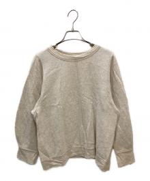 45R（フォーティファイブ・アール）の古着「パトアシュ ガーゼ裏毛のスウェットTシャツ」｜ベージュ