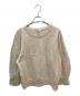 45R (フォーティファイブ・アール) パトアシュ ガーゼ裏毛のスウェットTシャツ ベージュ サイズ:不明：10000円