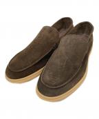 1piu1uguale3ウノピュウノウグァーレトレ）の古着「スウェードローファー」｜ブラウン