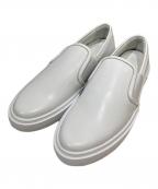 1piu1uguale3ウノピュウノウグァーレトレ）の古着「113 ORIGINAL SLIP-ON / レザースリッポン」｜ホワイト