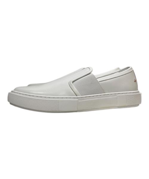 1piu1uguale3（ウノピュウノウグァーレトレ）1piu1uguale3 (ウノピュウノウグァーレトレ) 113 ORIGINAL SLIP-ON / レザースリッポン ホワイト サイズ:42の古着・服飾アイテム