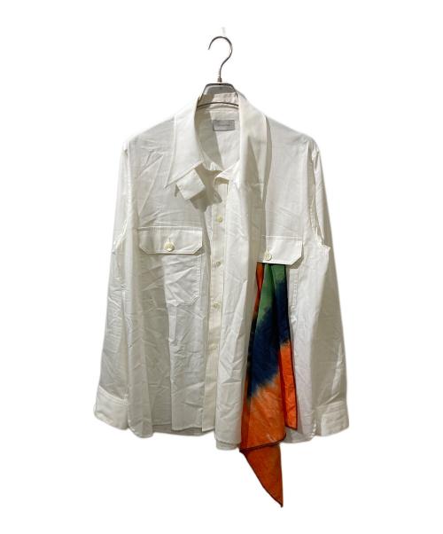 BED J.W. FORD（ベッドフォード）BED J.W. FORD (ベッドフォード) SCARF SHIRTS / スカーフシャツ ホワイト サイズ:1の古着・服飾アイテム