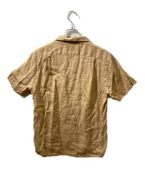 POLO RALPH LAUREN（ポロ・ラルフローレン）POLO RALPH LAUREN (ポロ・ラルフローレン) リネンオープンカラーシャツ ベージュ サイズ:Mの古着・服飾アイテム