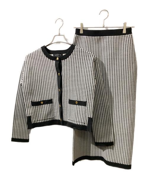 LOUNIE（ルーニー）LOUNIE (ルーニー) ツイード調 セットアップ ホワイト サイズ:Freeの古着・服飾アイテム