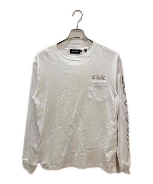 X-LARGE（エクストララージ）X-LARGE (エクストララージ) 空山基 (ソラヤマ ハジメ) プリント長袖Tシャツ ホワイト サイズ:M 未使用品の古着・服飾アイテム