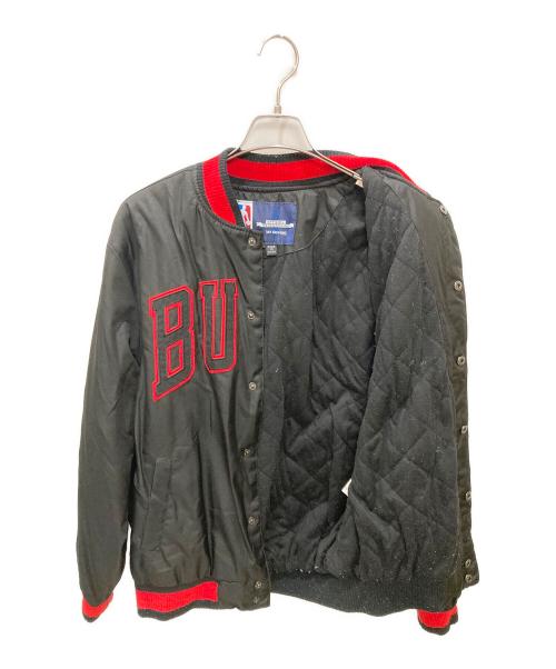 NBA（エヌビーエー）NBA (エヌビーエー) JH Design (ジェイエイチデザイン) BULLS スタジャン ブラック×レッド サイズ:Mの古着・服飾アイテム