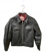 666 LEATHER WEAR666レザーウェア）の古着「シングル レザージャケット」｜ブラック