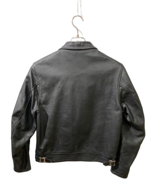 666 LEATHER WEAR（666レザーウェア）666 Leather Wear (666レザーウェア) シングル レザージャケット ブラック サイズ:38の古着・服飾アイテム
