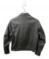 666 Leather Wear (666レザーウェア) シングル レザージャケット ブラック サイズ:38：35000円