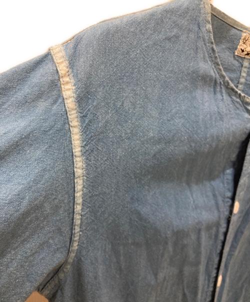 Tender（テンダー）Tender (テンダー) 437製品染シャツ インディゴ サイズ:3の古着・服飾アイテム
