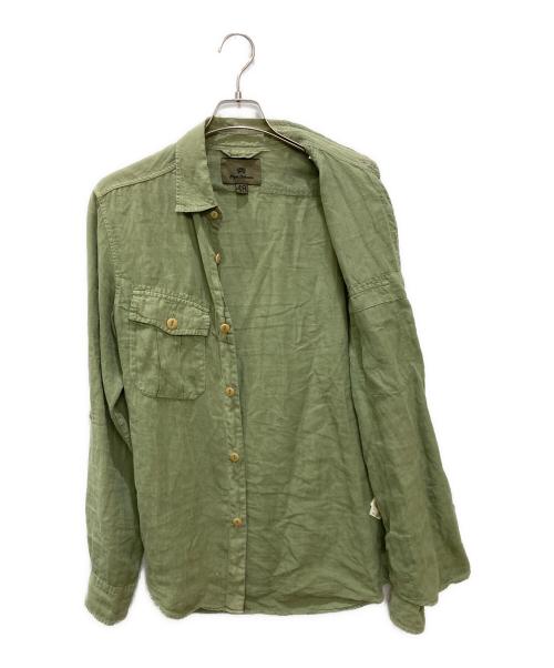NIGEL CABOURN（ナイジェルケーボン）NIGEL CABOURN (ナイジェルケーボン) リネンシャツ グリーン サイズ:48の古着・服飾アイテム