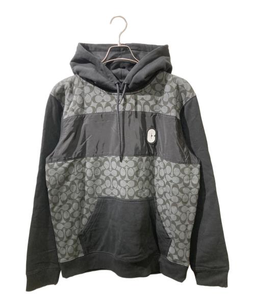 COACH（コーチ）COACH (コーチ) シグネチャー フーディー ブラック サイズ:Lの古着・服飾アイテム