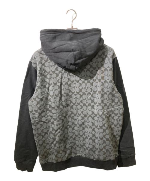 COACH（コーチ）COACH (コーチ) シグネチャー フーディー ブラック サイズ:Lの古着・服飾アイテム