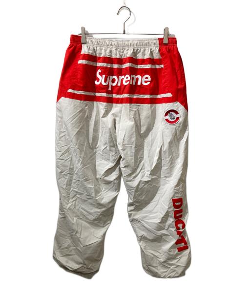 SUPREME（シュプリーム）SUPREME (シュプリーム) DUCATI (ドゥカティ) 24SS Track Pant ホワイト×レッド サイズ:Lの古着・服飾アイテム