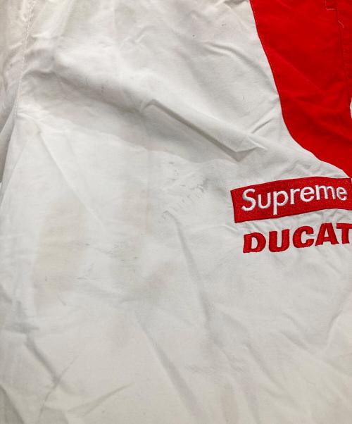 SUPREME（シュプリーム）SUPREME (シュプリーム) DUCATI (ドゥカティ) 24SS Track Pant ホワイト×レッド サイズ:Lの古着・服飾アイテム