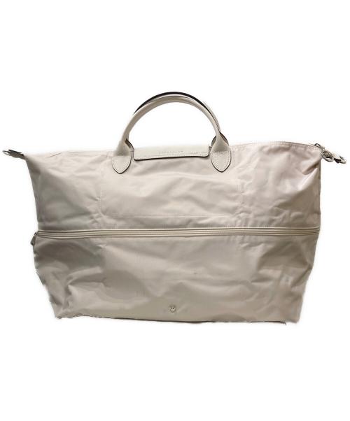 LONGCHAMP（ロンシャン）LONGCHAMP (ロンシャン) ル プリアージュ クラブ/ボストンバッグ ホワイトの古着・服飾アイテム