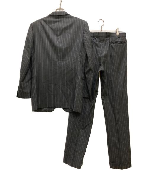 BURBERRY BLACK LABEL（バーバリーブラックレーベル）BURBERRY BLACK LABEL (バーバリーブラックレーベル) SUPER110Sウール セットアップスーツ ブラック サイズ:40の古着・服飾アイテム