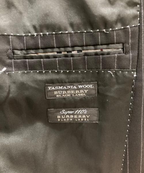 BURBERRY BLACK LABEL（バーバリーブラックレーベル）BURBERRY BLACK LABEL (バーバリーブラックレーベル) SUPER110Sウール セットアップスーツ ブラック サイズ:40の古着・服飾アイテム