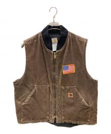 CarHartt（カーハート）の古着「00Sダックベスト」｜ブラウン